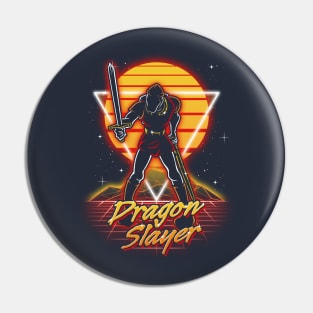 Retro Dragon Slayer Pin