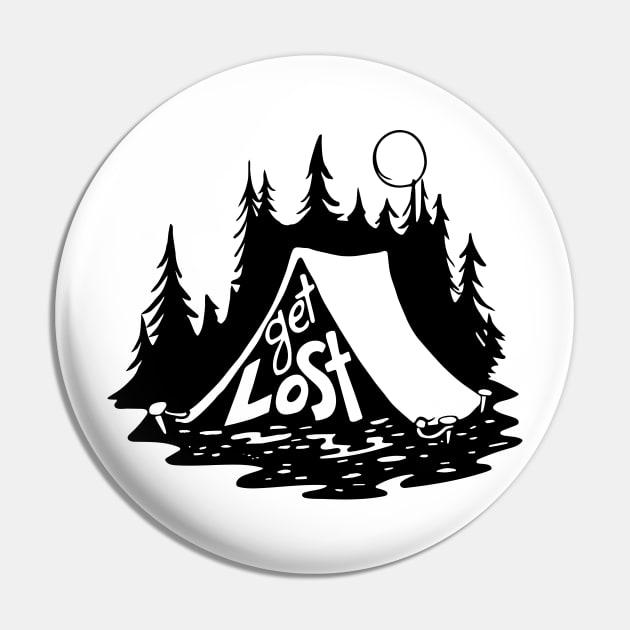 Get Lost Pin by RebekahLynneDesign