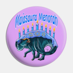 TWD Holidinos: Maiasaura Menorah (Text) Pin