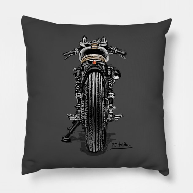 Cafe Racer Pillow by Francohanekom