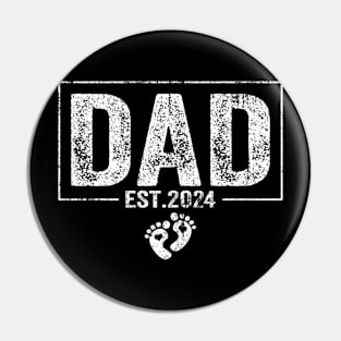 Dad Est. 2024 Expect Baby 2024, Father 2024 New Dad 2024 Pin