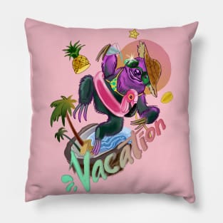 Vacation. Sloth. Sea. Tropical beach. coconu Pillow