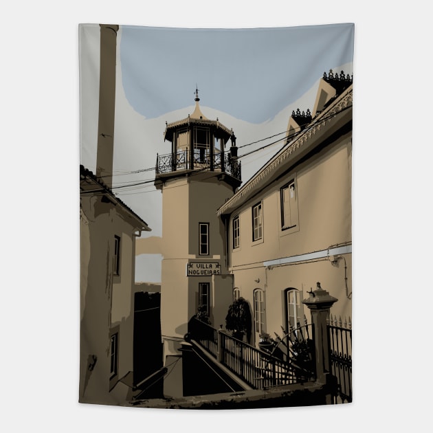 Lighthouse Palace Residence Tapestry by Kikabreu