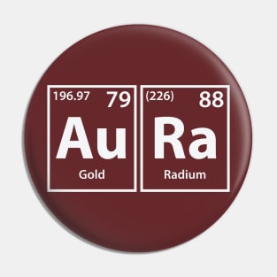 Aura (Au-Ra) Periodic Elements Spelling Pin