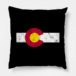 Colorado Flag Distressed Pillow