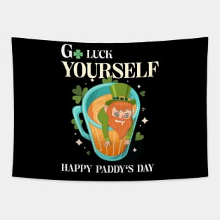 Patricks day - Go luck yourself Tapestry