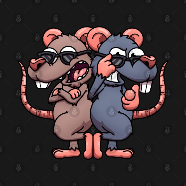 Cool Rats With Sunglasses by TheMaskedTooner