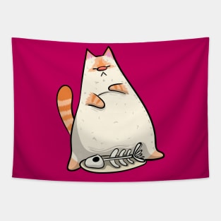 Red Point Siamese - Lazy Cat Design Tapestry