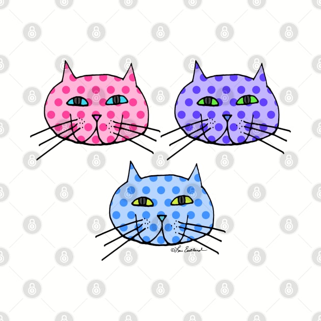 Polka Dot Cats by loeye