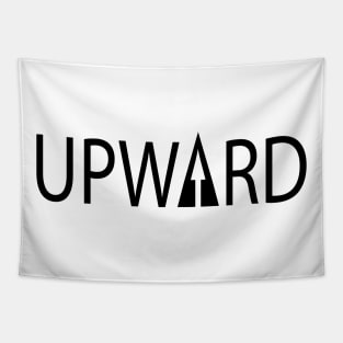 Upward typographic logo design Tapestry