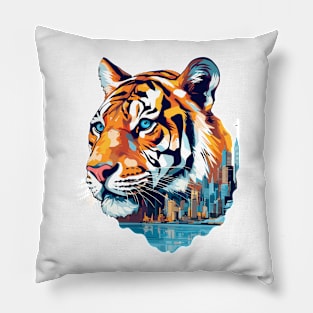 Tiger Beast Animal World Wildlife Beauty Discovery Pillow