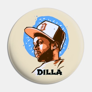 J dilla t-shirt Pin