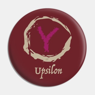 Greek Upsilon Pin