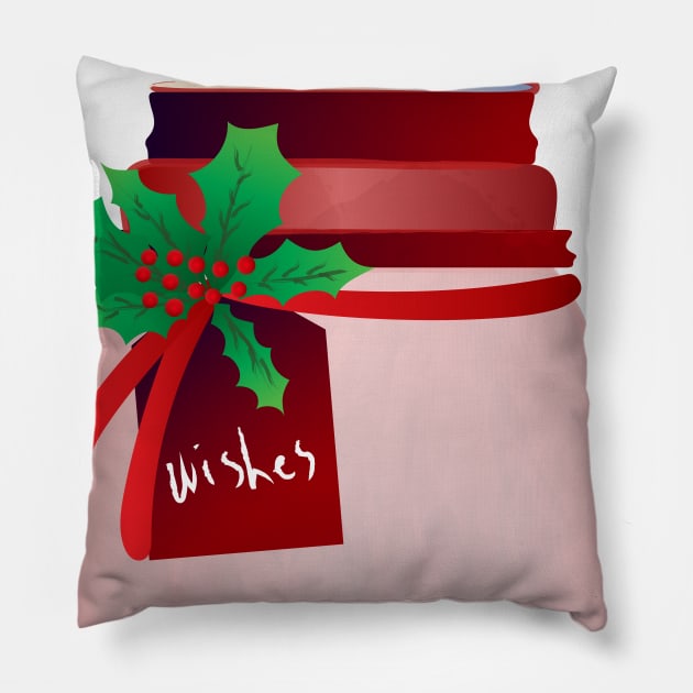 Wish list for new year Pillow by Salma Ismail