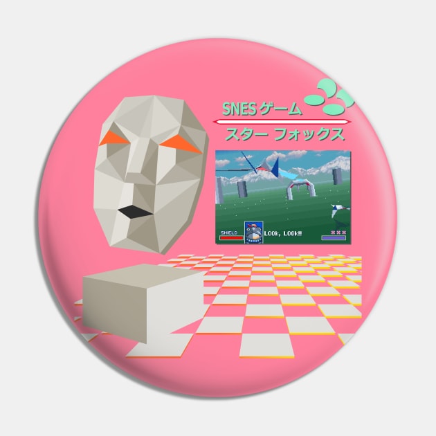 Vaporwave Star Fox Pin by OldManLucy