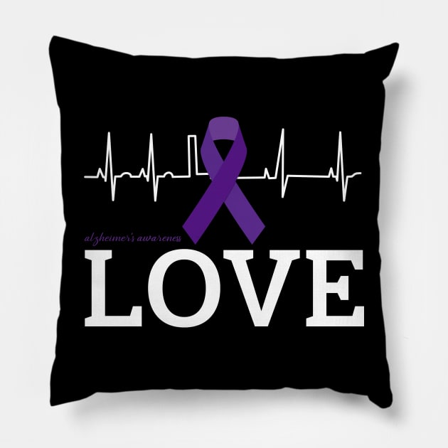 LOVE Products for Survivors National Alzheimer's Awareness Pillow by New Hights