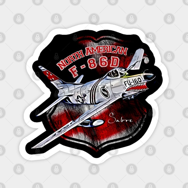 North American F-86D Magnet by aeroloversclothing