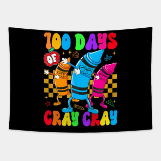 100 Days Cray Cray Of School Teacher Boys Girls Tapestry