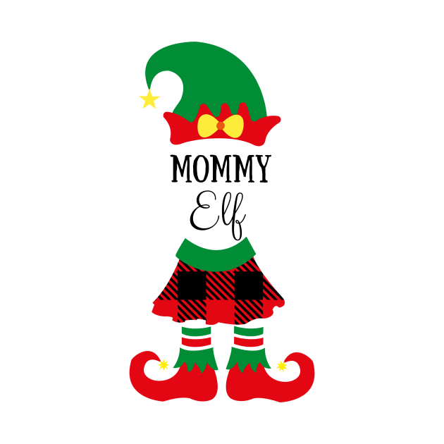 mommy elf funny elf family christmas xmas gift by Ashden