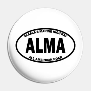 Alaska's Marine Highway All-American Road oval Pin
