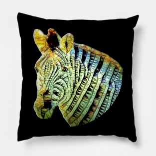 abstract zebra Pillow