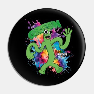 Green Rainbow Friends Pin