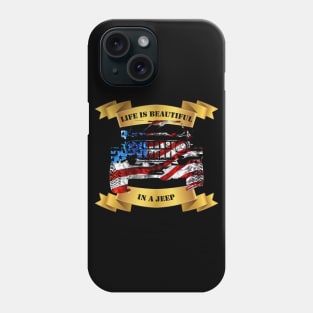 4x4 truck US Flag Life is beautiful Phone Case