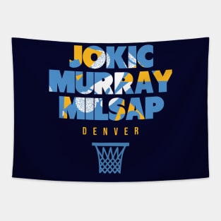 Denver Basketball Trio Tapestry