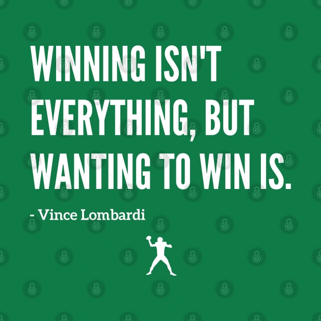 Famous Vince Lombardi "Winning" Quote by capognad