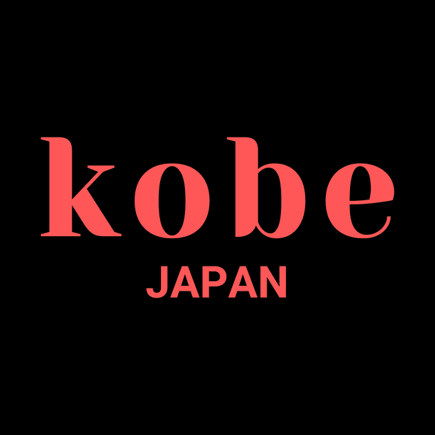 Kobe City Japan Simple Red Design by yourstruly