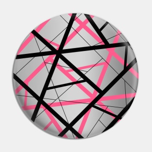 Pink/Silver/Black Pattern Pin