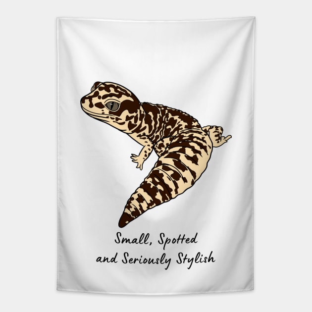 Leopard gecko Tapestry by Kuchinska design