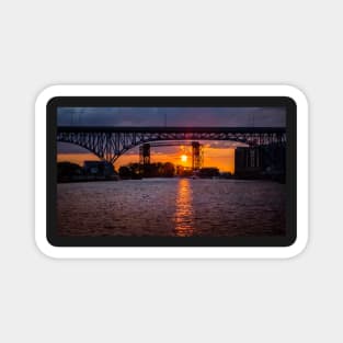 Cuyahoga Sunset Magnet