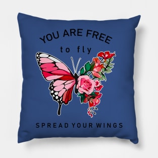 you are free to fly Pillow