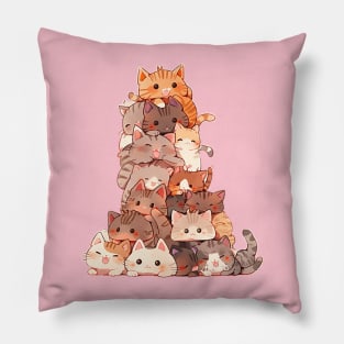 Cat Pile Pillow