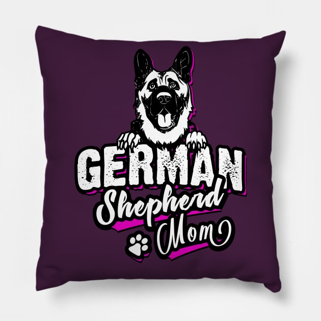 German Shepherd Mom - German Shepherd - Deutscher Schäferhund Pillow by BabyYodaSticker