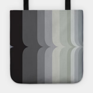 Vintage Black and White Rainbow Tote