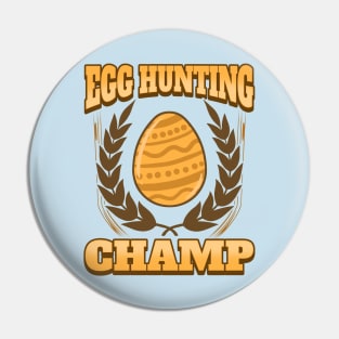 Easter Egg Hunting Champion Easter Floral Egg Hunter Pin