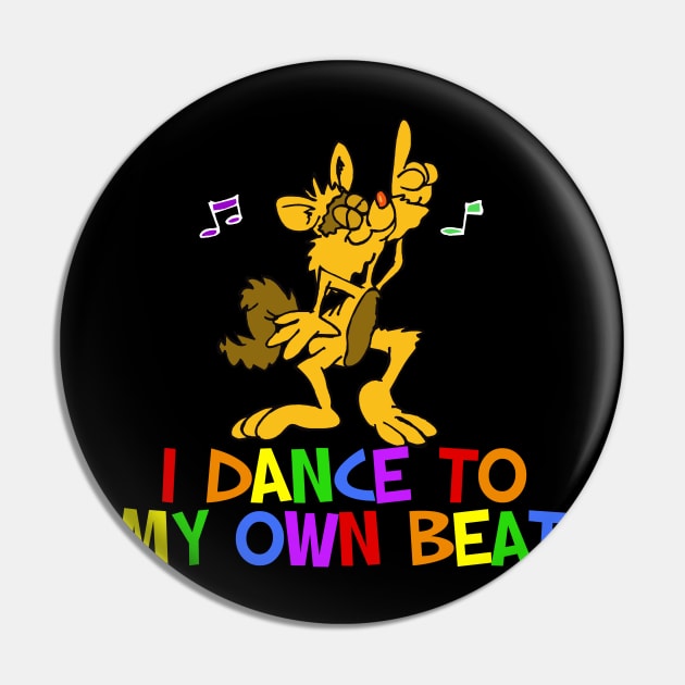 Funky Dancing Cat Pin by epiclovedesigns