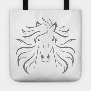 Horse Face Silhouette Tote