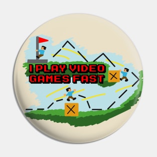 Speedrunning Celebration Pin