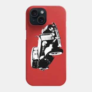 Packard Eight 1930s American classic car block black/white Phone Case