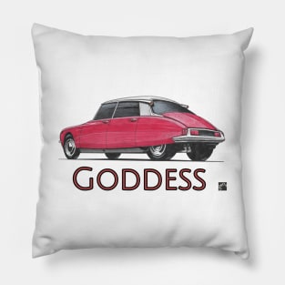 Geo3Doodles Red Goddess Script Doodle Pillow