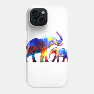 Family elephants Phone Case