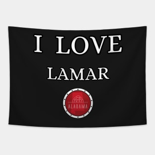 I LOVE LAMAR | Alabam county United state of america Tapestry