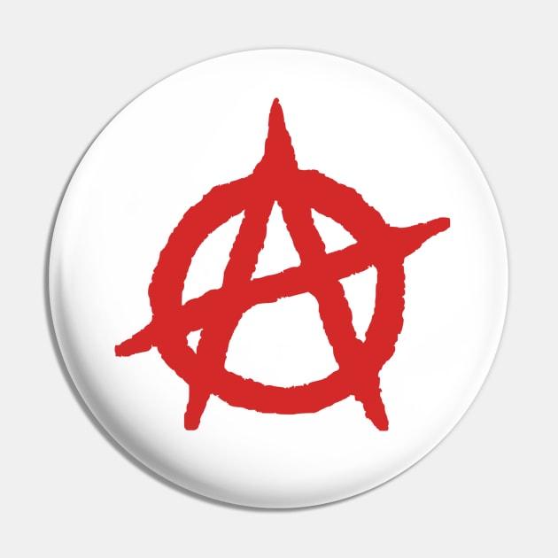 Anarchy - Punk Rock Jacket Button Pin by WriterCentral