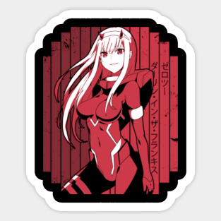 Zero Two Stickers Teepublic Decorate your laptops, water bottles, notebooks and windows. zero two stickers teepublic