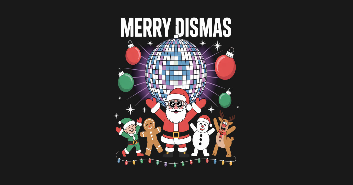 Disco Santa Elf Friends Christmas - Disco Santa Elf Friends Christmas ...