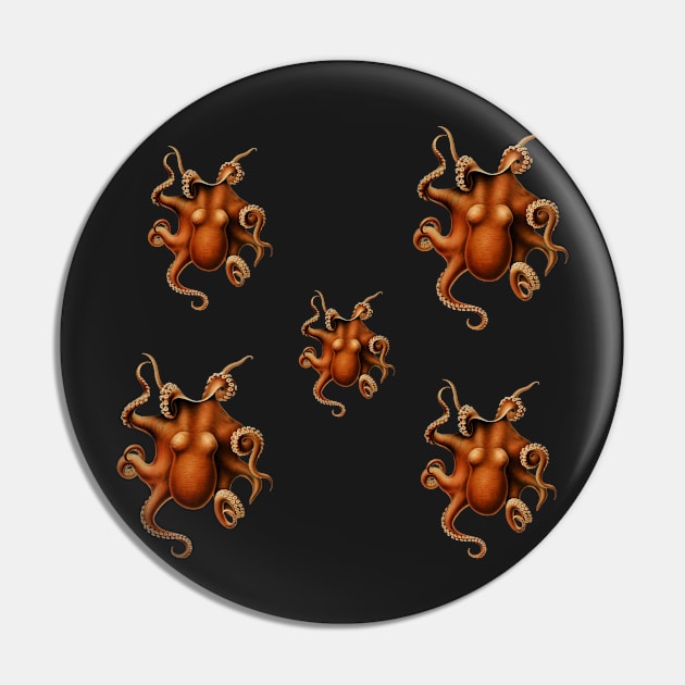 Octopus Set Classic Colors Pin by aeolia