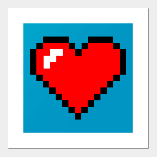 Pixel Heart Large Zelda Posters And Art Prints Teepublic Uk Pixel art is a great way for people to design digitally on a computer, using pixels to form colorful images that can turn into fun images! teepublic